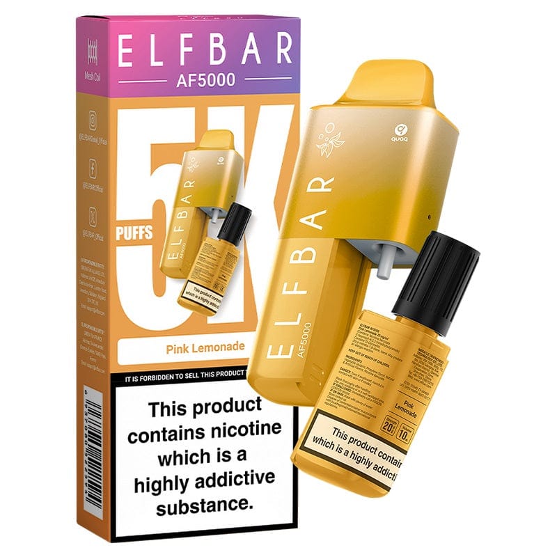 Elf Bar AF5000 Disposable Vape - Pink Lemonade (5000 puffs) The Vape Life Elf Bar AF5000 Disposable Vape - Pink Lemonade (5000 puffs) The Vape Life