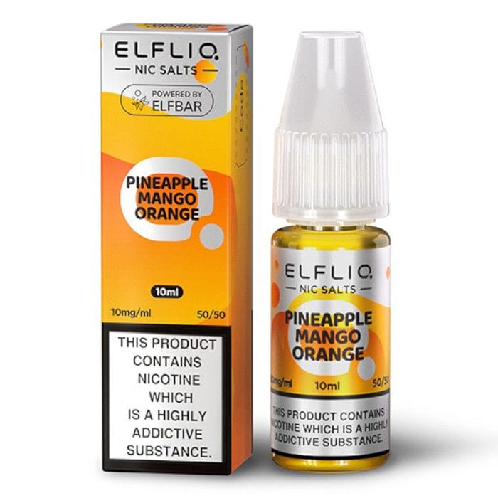 ElfLiq Nic Salt 10ml - Pineapple Mango Orange Elf bar e-liquid The Vape Life ElfLiq Nic Salt 10ml - Pineapple Mango Orange Elf bar e-liquid The Vape Life