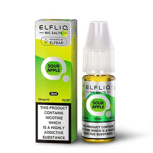 Elf Bar ElfLiq Nic Salt 10ml - Sour Apple Elf bar e-liquid