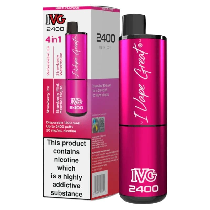 IVG 2400 Puff Disposable Vape - Pink Edition The Vape Life IVG 2400 Puff Disposable Vape - Pink Edition The Vape Life