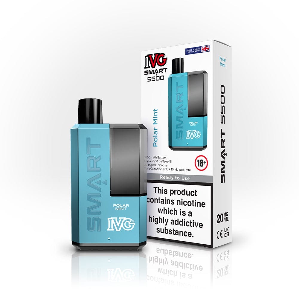 IVG Smart 5500 Puff Disposable Vape - Polar Mint The Vape Life IVG Smart 5500 Puff Disposable Vape - Polar Mint The Vape Life