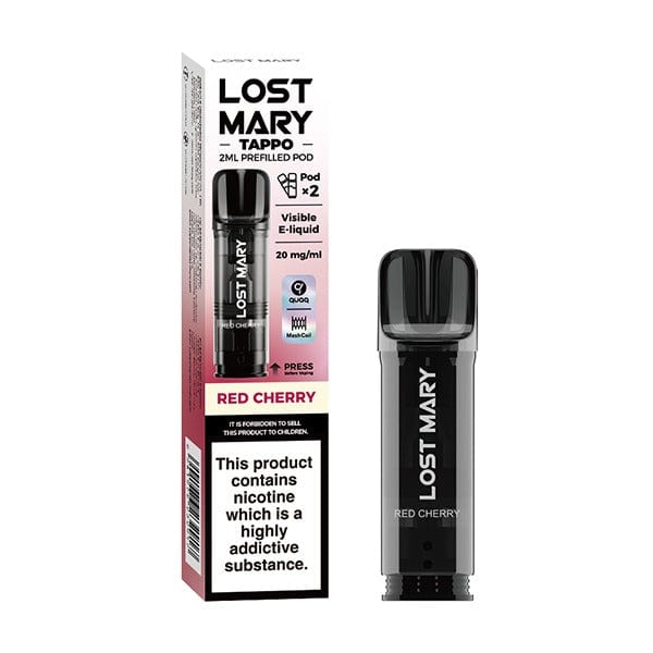 Lost Mary Tappo Prefilled Pod - Red Cherry The Vape Life Lost Mary Tappo Prefilled Pod - Red Cherry The Vape Life