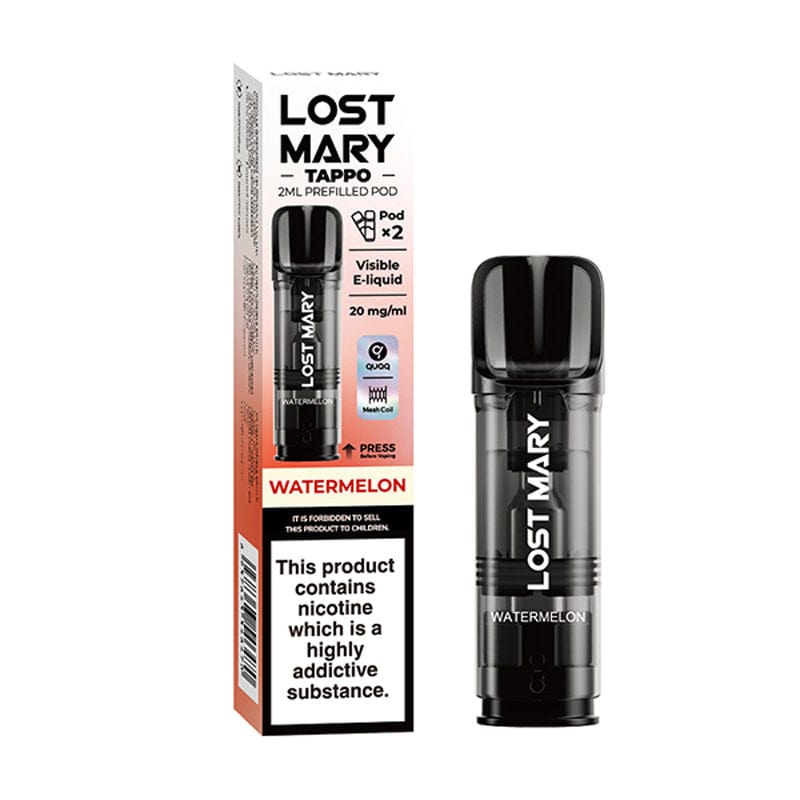 Lost Mary Tappo Prefilled Pod - Watermelon The Vape Life Lost Mary Tappo Prefilled Pod - Watermelon The Vape Life