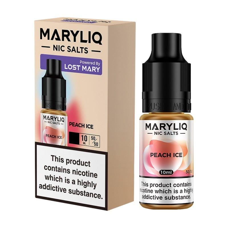 Maryliq Salt E-liquid - Peach Ice by Lost Mary The Vape Life Maryliq Salt E-liquid - Peach Ice by Lost Mary The Vape Life