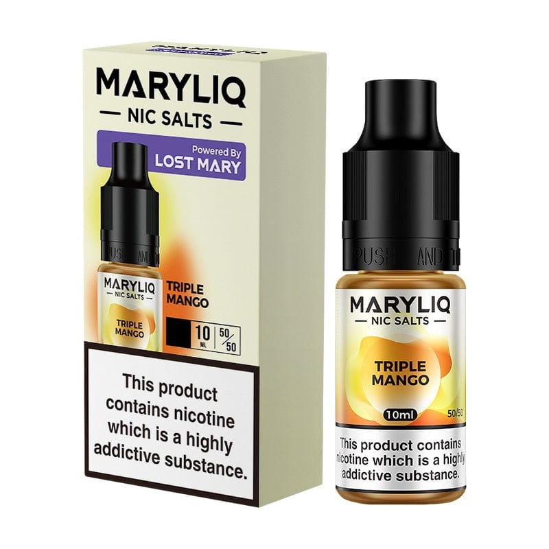 Maryliq Salt E-liquid - Triple Mango by Lost Mary The Vape Life Maryliq Salt E-liquid - Triple Mango by Lost Mary The Vape Life