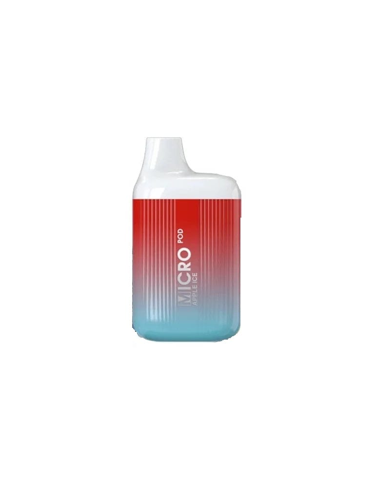 Micro Pod Zero Nicotine Disposable - Apple Ice The Vape Life Micro Pod Zero Nicotine Disposable - Apple Ice The Vape Life