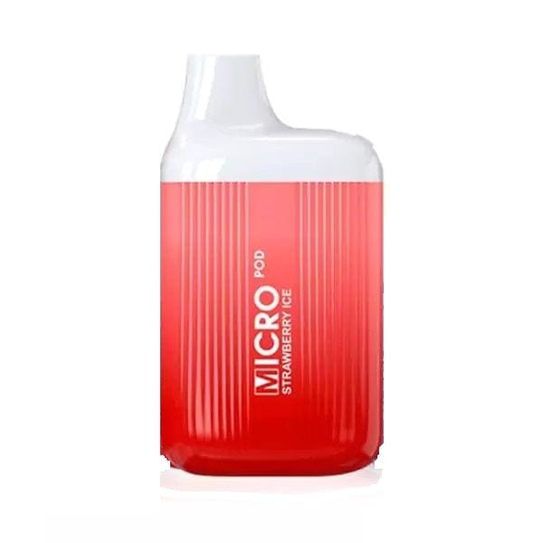 Micro Pod Zero Nicotine Disposable - Strawberry Ice The Vape Life Micro Pod Zero Nicotine Disposable - Strawberry Ice The Vape Life