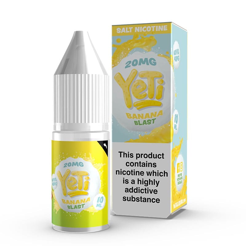 Yeti 10ml Salt Nicotine E-Liquid - Banana Blast The Vape Life Yeti 10ml Salt Nicotine E-Liquid - Banana Blast The Vape Life