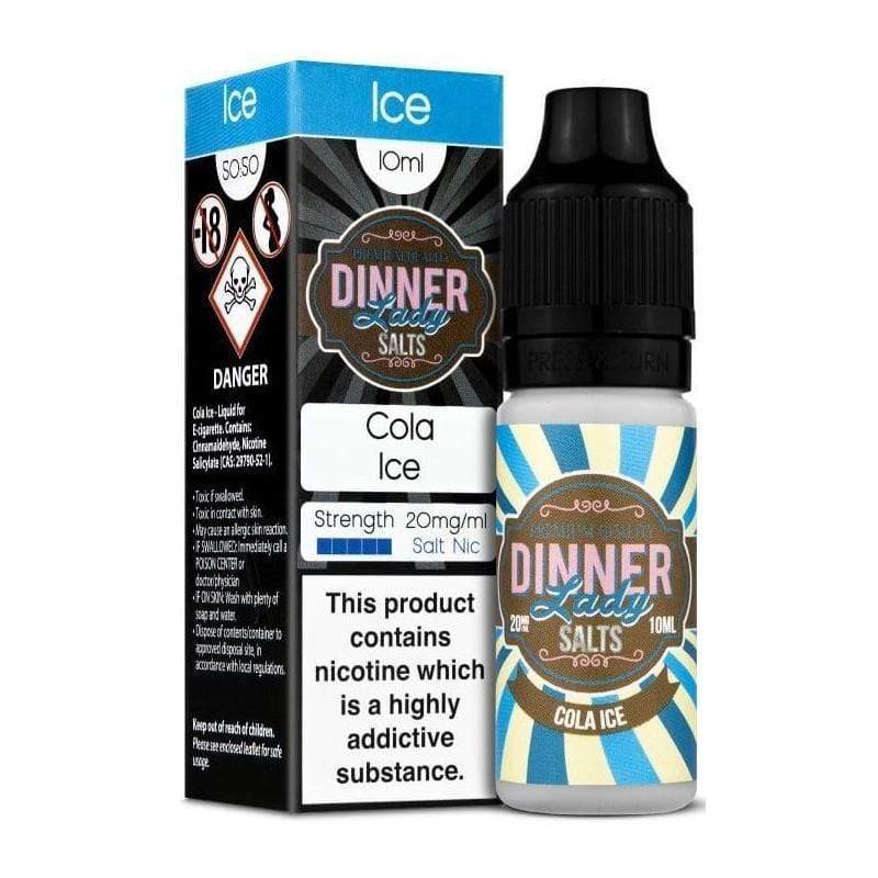Dinner Lady 10ml Salt Nicotine E-Liquid - Cola Ice The Vape Life Dinner Lady 10ml Salt Nicotine E-Liquid - Cola Ice The Vape Life