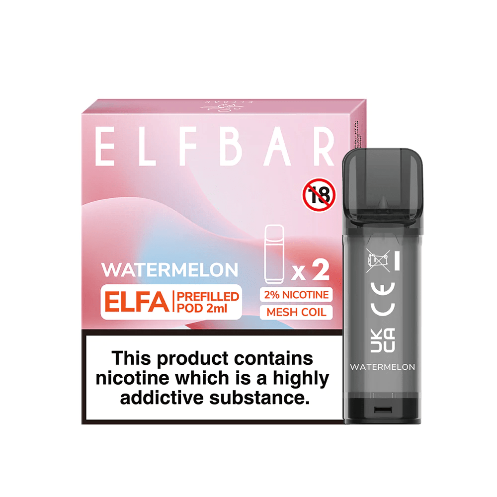 ELFA Prefilled Pod - Watermelon 2ml The Vape Life ELFA Prefilled Pod - Watermelon 2ml The Vape Life
