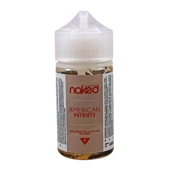 NAKED 100 E-Liquid 50ml Shortfill - American Patriots The Vape Life NAKED 100 E-Liquid 50ml Shortfill - American Patriots The Vape Life
