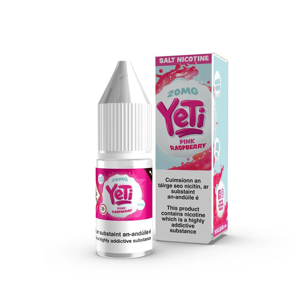 Yeti 20mg Yeti 10ml Salt Nicotine E-Liquid - Pink Raspberry