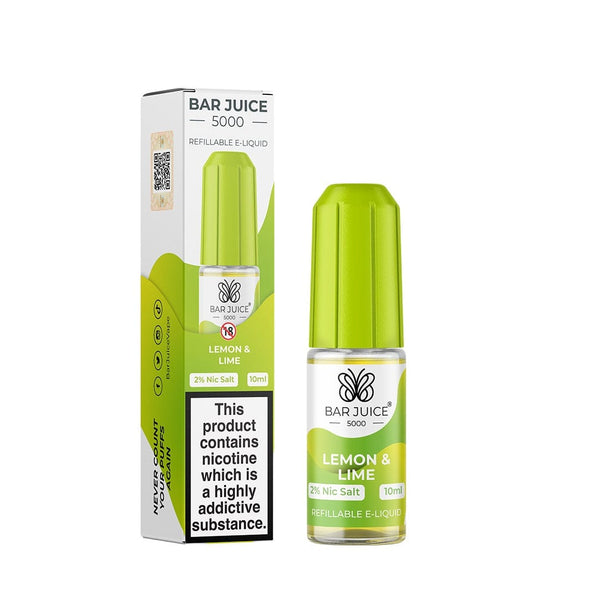 Bar Juice 5000 Nic Salt - Lemon & Lime  The Vape Life