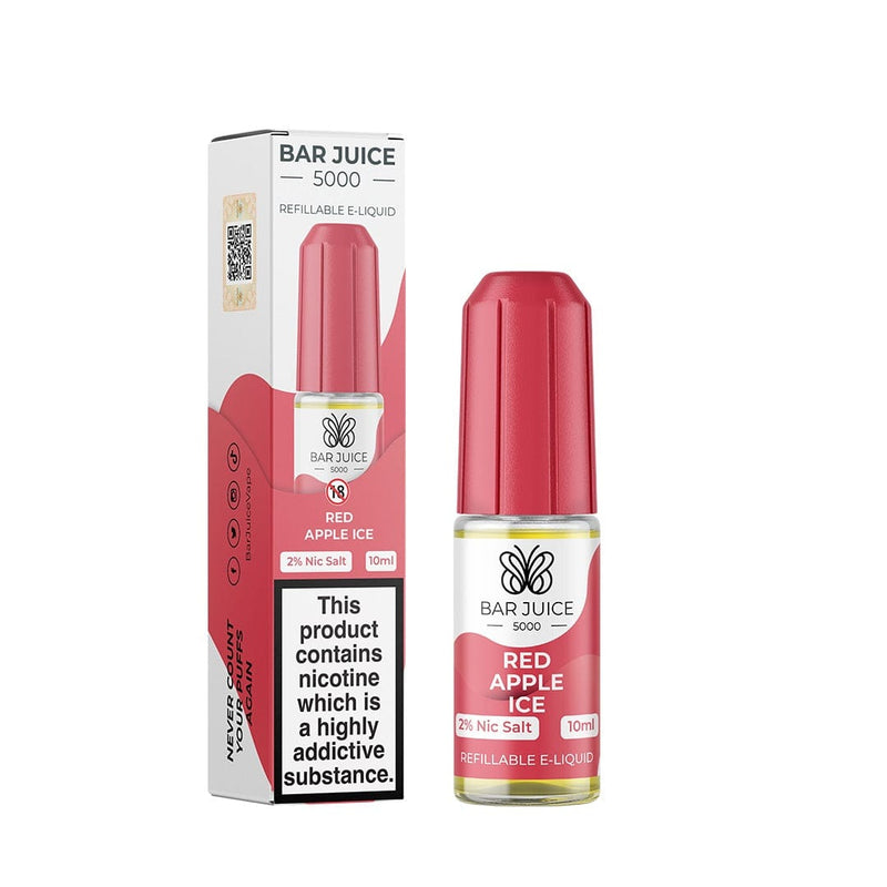 Bar Juice 10mg Bar Juice 5000 Nic Salt - Red Apple Ice