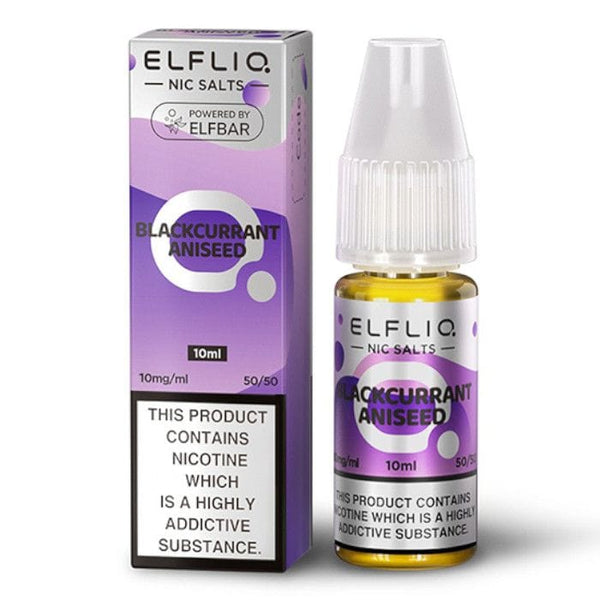 Elf Bar ElfLiq Nic Salt 10ml - Blackcurrant Aniseed Elf bar e-liquid