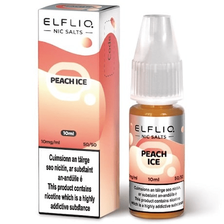 Elf Bar Elfliq Nic Salt 10ml - Peach Ice Elf bar e-liquid
