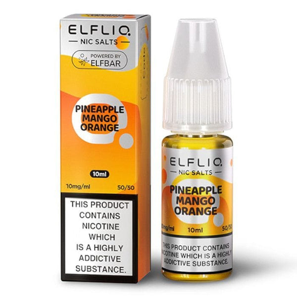 ElfLiq Nic Salt 10ml - Pineapple Mango Orange Elf bar e-liquid The Vape Life ElfLiq Nic Salt 10ml - Pineapple Mango Orange Elf bar e-liquid The Vape Life