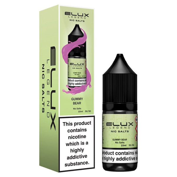Elux Legend Nic Salt - Gummy Bear 10ml Eliquid The Vape Life Elux Legend Nic Salt - Gummy Bear 10ml Eliquid The Vape Life