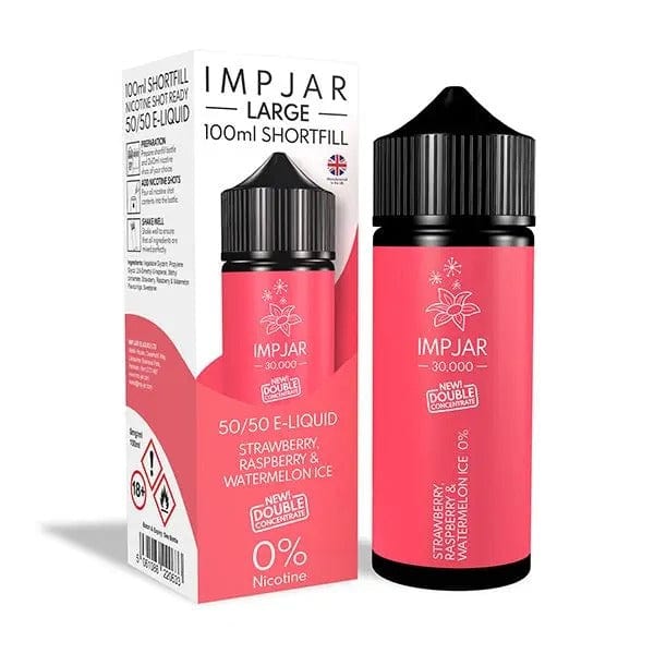 IMP JAR Imp Jar 100ml -  STRAWBERRY RASPBERRY & WATERMELON ICE 50/50 Shortfill