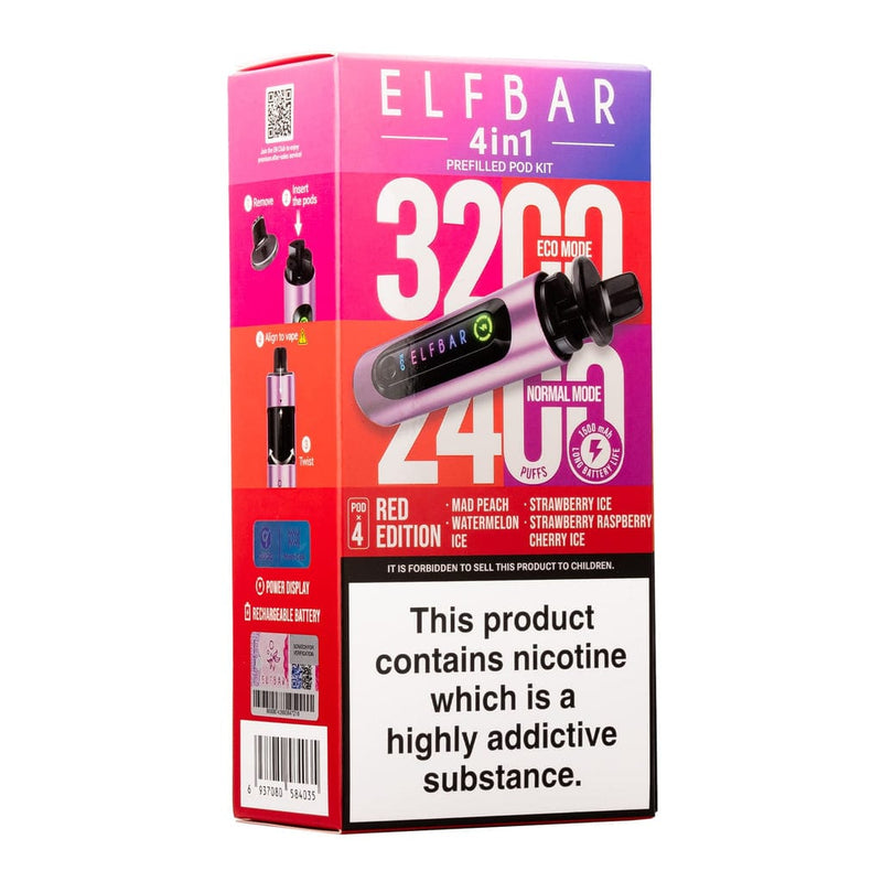 Lost Mary 4 in 1 Prefilled Pod Kit - Red Edition The Vape Life Lost Mary 4 in 1 Prefilled Pod Kit - Red Edition The Vape Life