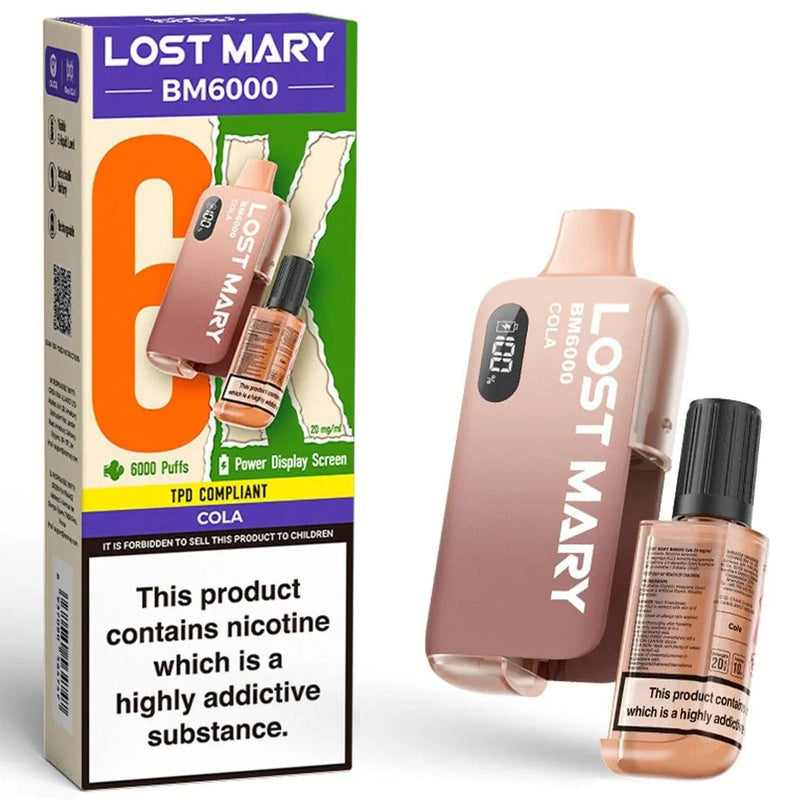 Lost Mary Lost Mary BM6000 Disposable Vape - Cola