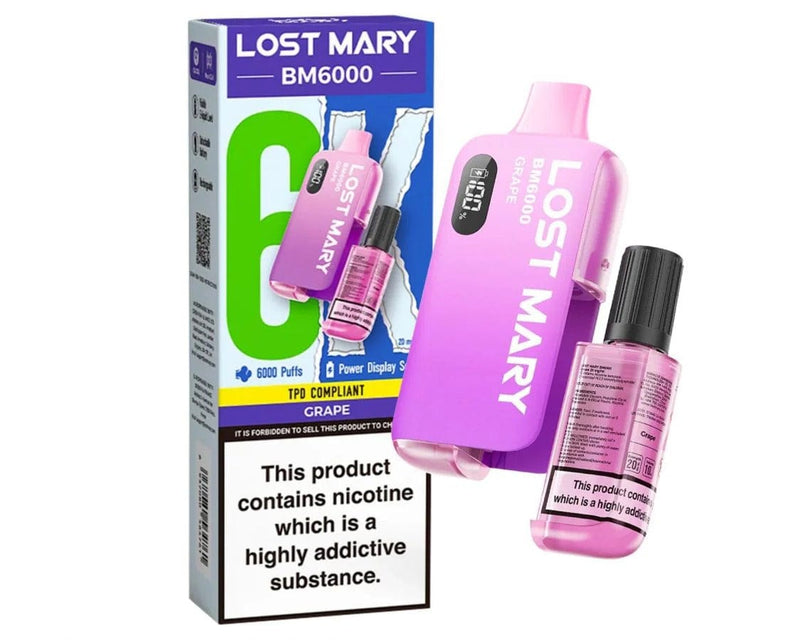 Lost Mary Lost Mary BM6000 Disposable Vape -  Grape