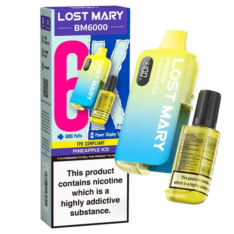 Lost Mary Lost Mary BM6000 Disposable Vape - Pineapple Ice