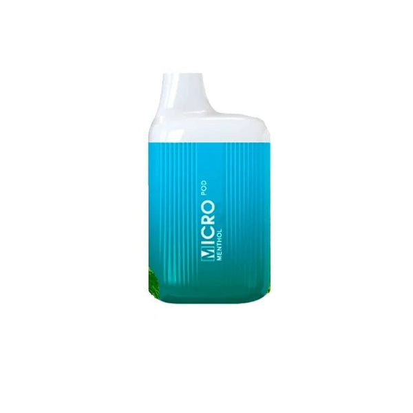 Micro Pod Zero Nicotine Disposable - Menthol  The Vape Life