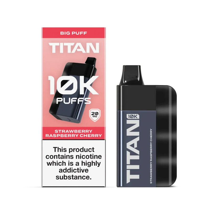 Titan 10K Disposable Vape Kit - Strawberry Raspberry Cherry The Vape Life Titan 10K Disposable Vape Kit - Strawberry Raspberry Cherry The Vape Life