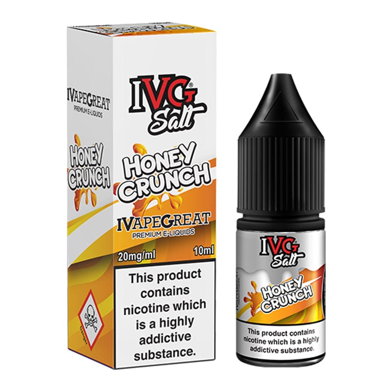 IVG Nic Salt - Honey Crunch 10ml Bottle The Vape Life IVG Nic Salt - Honey Crunch 10ml Bottle The Vape Life