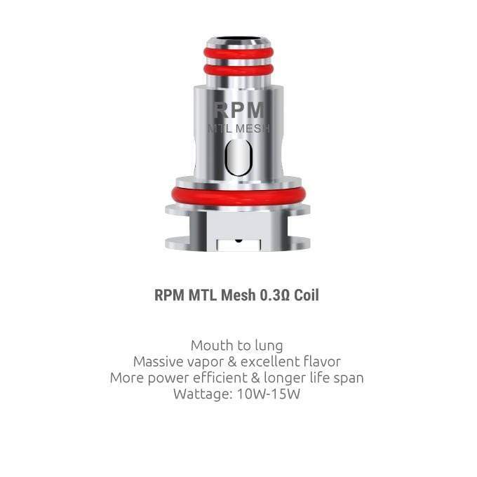 Smok 0.3Ω MTL Mesh (10-15W) Smok RPM Replacement Coils