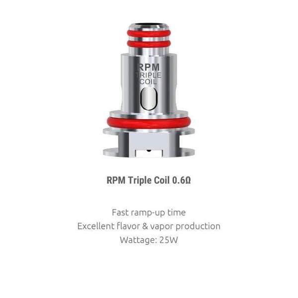Smok 0.6Ω Triple Coil (25W) Smok RPM Replacement Coils