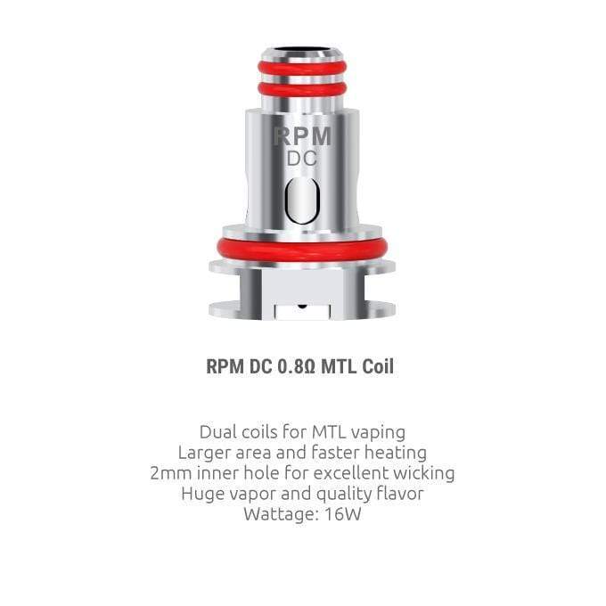 Smok 0.8Ω MTL (16W) Smok RPM Replacement Coils